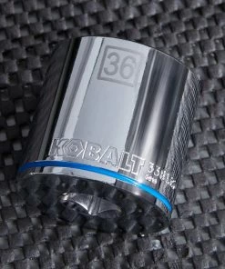 Kobalt Sockets & Socket Sets Metric 1/2-in Drive 12-point 36-mm Shallow Socket -Household Tools Shop 44893530