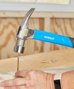 Kobalt Hammers 100-year anniversary 20-oz Smooth Face Steel Head Fiberglass Claw Hammer -Household Tools Shop 44895111