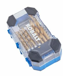 Kobalt Twist Drill Bits 21-Piece Assorted x Set Titanium Coated Hss Twist Drill Bit Set -Household Tools Shop 45347518
