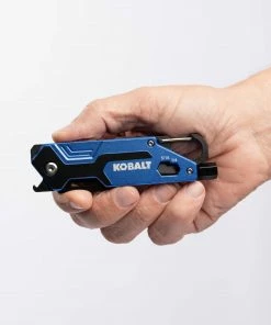 Kobalt Pocket Knives 2.87-in Stainless Steel Tanto Pocket Knife -Household Tools Shop 45360354 scaled