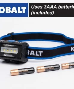 Kobalt Headlamps 450-Lumen LED Headlamp (Battery Included) -Household Tools Shop 45362199 scaled