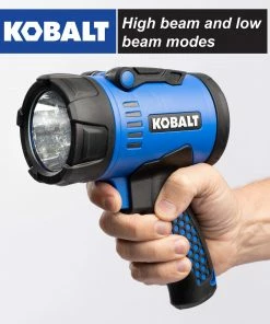 Kobalt Flashlights 1200-Lumen LED Rechargeable Spotlight Flashlight -Household Tools Shop 45368643 scaled