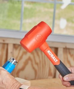 Kobalt Hammers 28-oz Smooth Face Plastic Head Plastic Dead Blow Hammer -Household Tools Shop 45373594