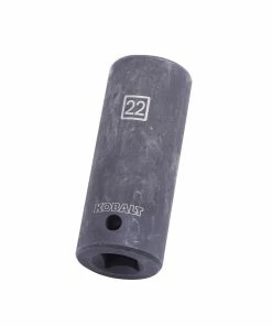 Kobalt Impact Sockets & Impact Socket Sets Metric 1/2-in Drive 22mm 6-Point Impact Socket -Household Tools Shop 45400323
